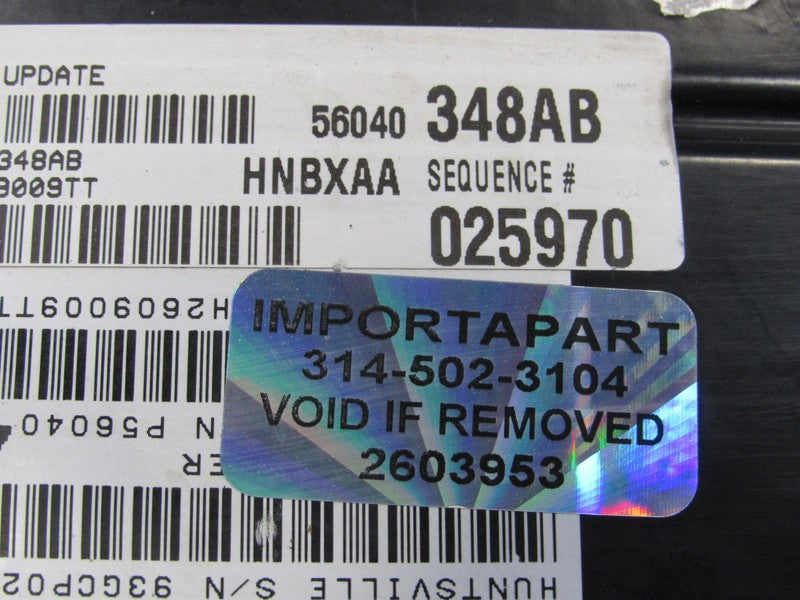 PROGRAMMED PLUG & PLAY 00 Dodge Dakota 3.9L V6 AT ECM 348 56040348AB P
