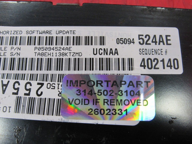 PROGRAMMED PLUG & PLAY 08 Dodge Ram Truck 4.7L AT ECU 05094524AE 524 P