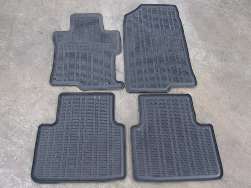 08-12 Honda Accord Sedan Accessory Black Rubber All Season Floor Mats 