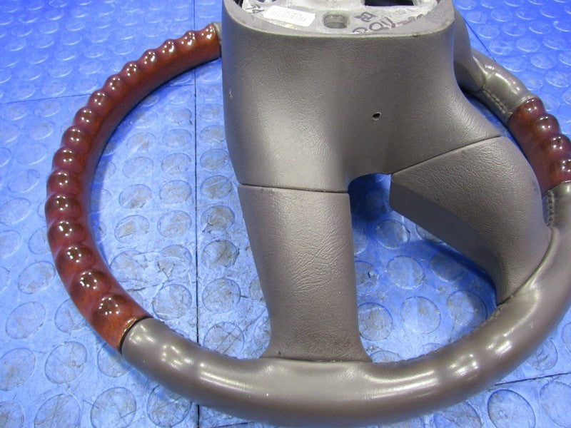 03-06 Escalade Yukon Denali Leather Wrapped Wood Grain Steering Wheel 