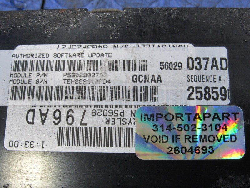 PROGRAMMED PLUG & PLAY 04 Dodge Dakota 4.7L V8 4X4 ECM 56029037AD 037 