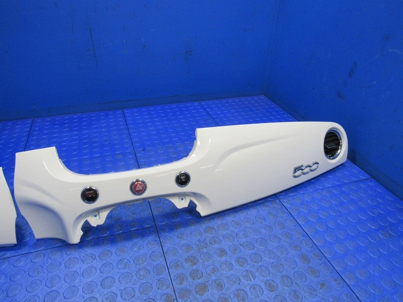 12-15 Fiat 500 Dash Dashboard Trim Panel Set Air Vent White 1SC361W3AC