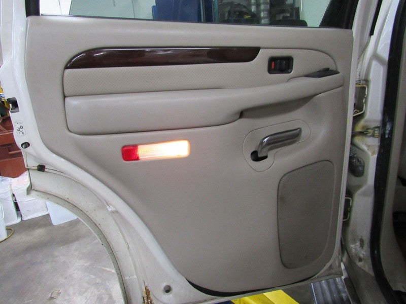 03 Escalade Left LH Driver Side Rear Door Trim Panel Shale