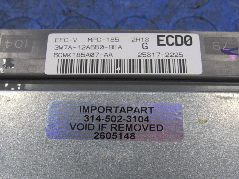 03 Crown Victoria Grand Marquis ECU ECM PCM Engine Computer 3W7A-12A65