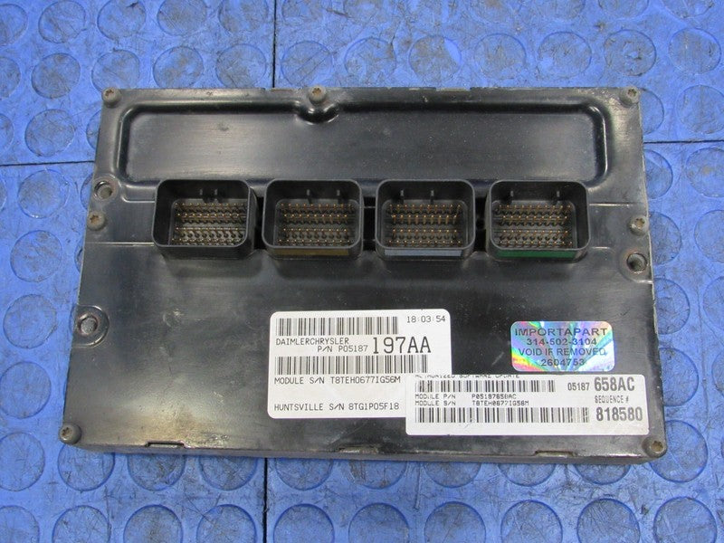 PROGRAMMED PLUG & PLAY 07 Grand Caravan T&C 3.8L ECM 05187658AC 658 PR
