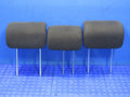 09-13 Honda Fit Rear Seat Headrests Head Rest SET of Three Black OEM 2