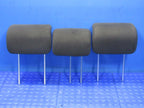 09-13 Honda Fit Rear Seat Headrests Head Rest SET of Three Black OEM 2