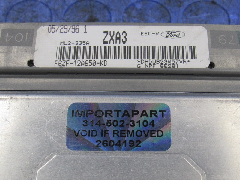 96 Ford Mustang GT 4.6L V8 MT ECU ECM PCM Engine Computer F6ZF-12A650-