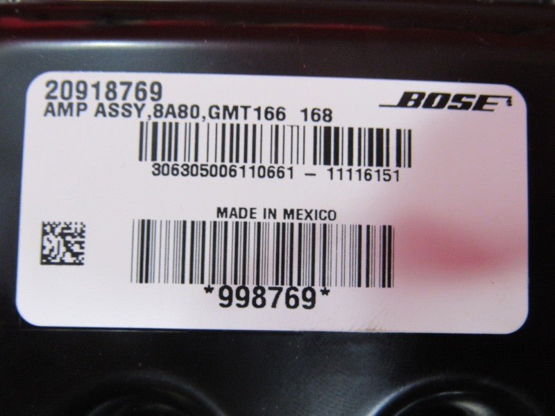 10-12 Cadillac SRX Bose Audio Radio Stereo Amplifier Amp OEM 20918769 