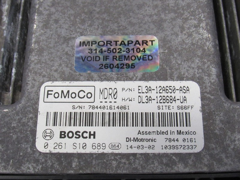 14 Ford F150 3.5L EcoBoost ECU ECM PCM Engine Computer EL3A-12A650-ASA