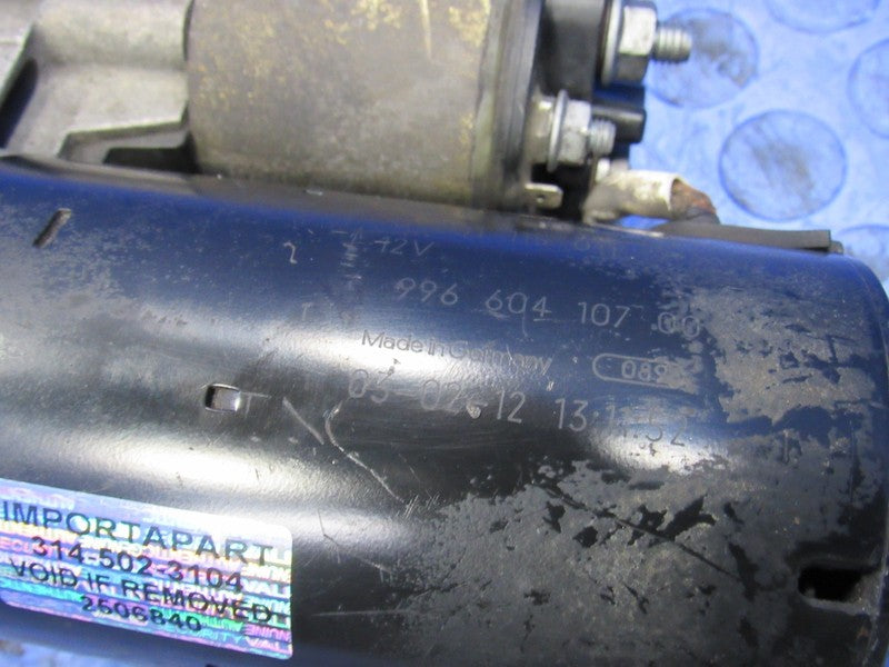 01-05 Porsche 911 996 Turbo GT2 GT3 Starter Motor Assembly Bosch OEM 6