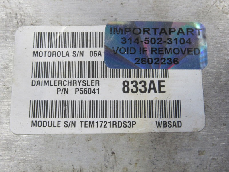 PLUG & PLAY 02 Jeep Grand Cherokee 4.0L Engine Computer ECU 56041833 P