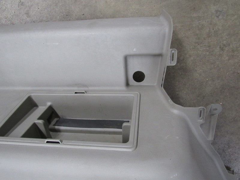 03-04 Hummer H2 Interior Rear Left Cargo Trim Panel Cubby Wheat Tan 02