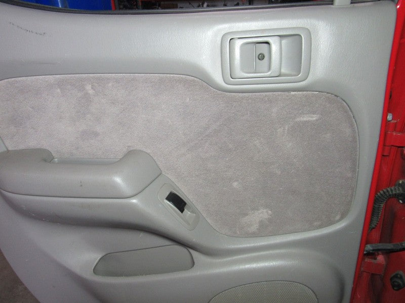 01-04 Tacoma Crew Cab Left LH Driver Side Rear Door Trim Panel Gray FK