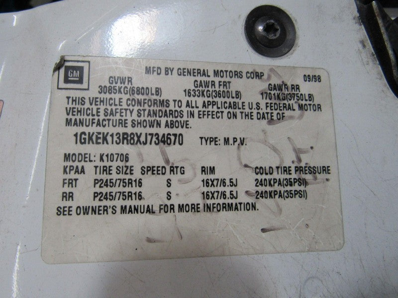 99-00 Yukon Tahoe Silverado 5.7L AT ECU ECM Engine Computer P/N 162634