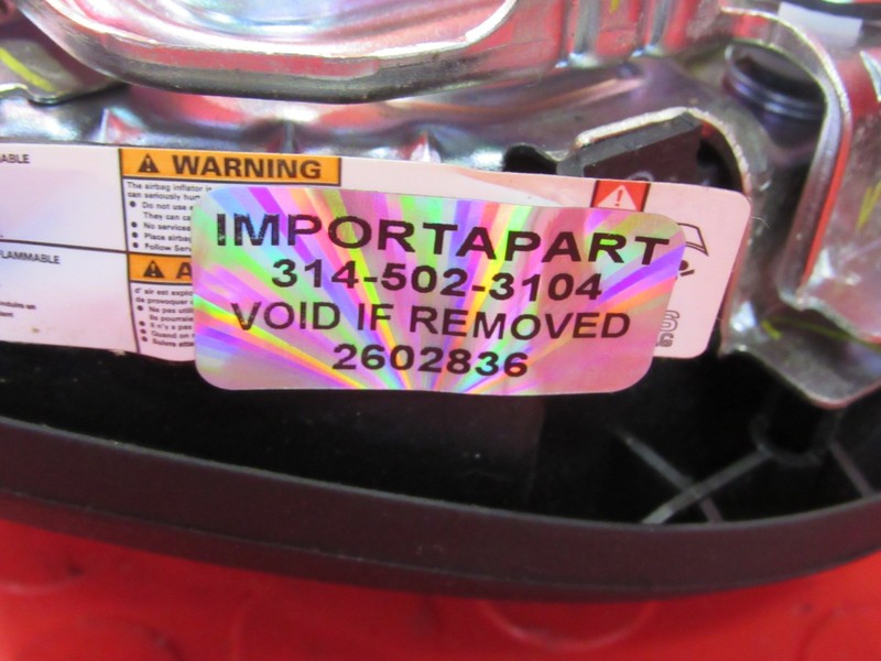 O9-I4 Honda Fit Insight Driver Steering Wheel Mounted Airbag Air Bag B