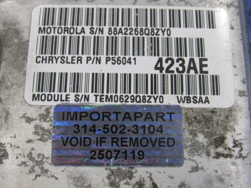 PROGRAMMED PLUG & PLAY 99 Jeep Grand Cherokee 4.0L ECM 56041423AE 423 