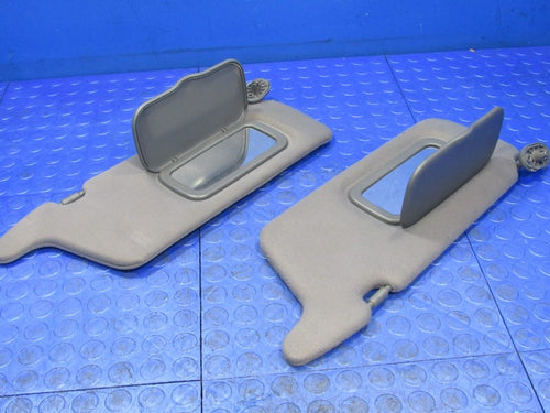 01-05 Honda Civic Right Left Sun Visor Shade Gray Pair Set w/ Mirrors 
