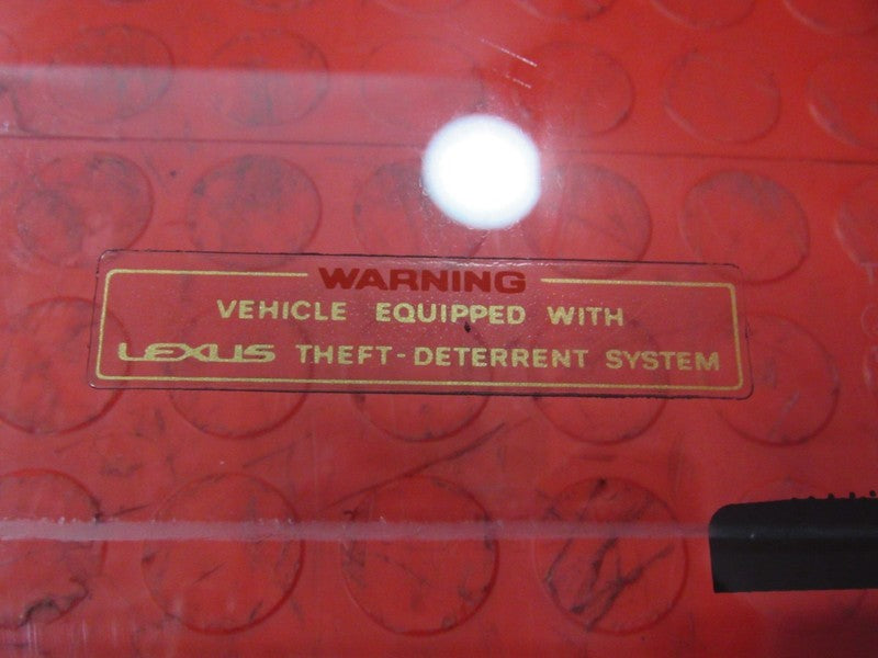 92-00 Lexus SC300 SC400 Left LH Driver Side Front Door Window Glass 34