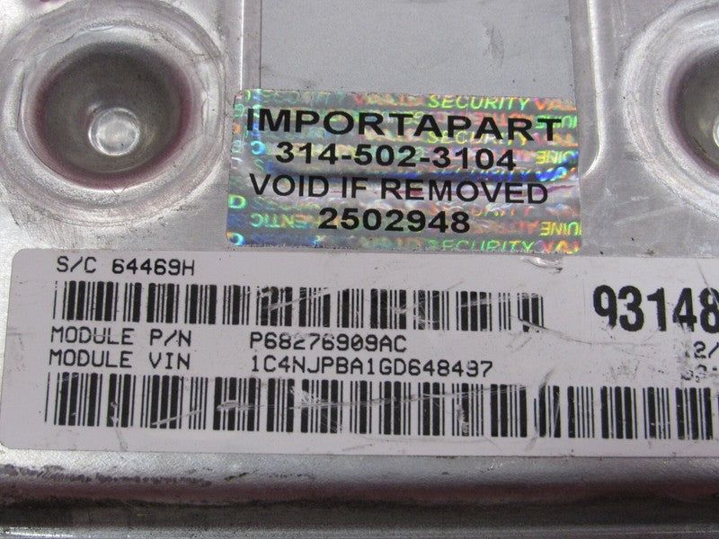 PROGRAMMED PLUG & PLAY 16 Compass Patriot 2.0 FWD ECM 68276909AC 909 P