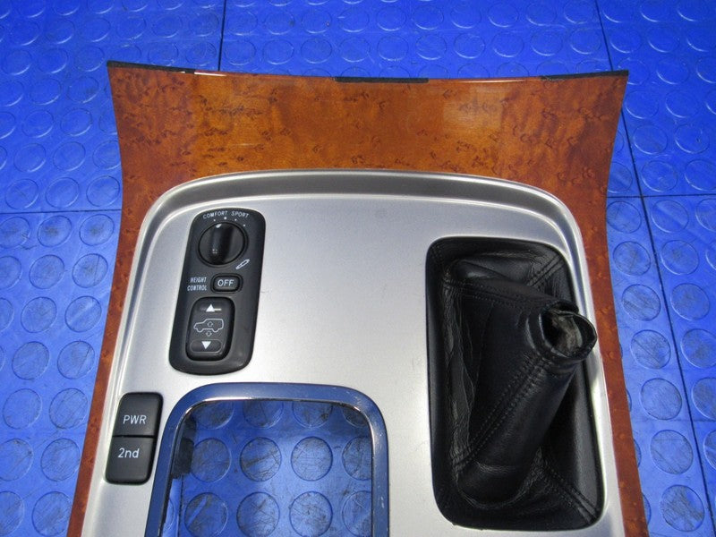 03-07 Lexus LX470 UZJ100 Console Shifter Door Bezel Cup Holder Woodgra