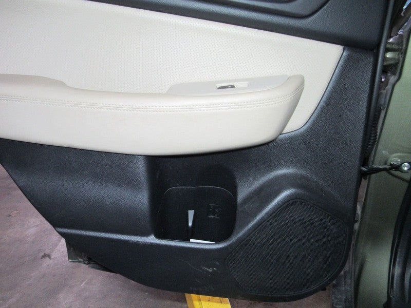 15-16 Outback Left LH Driver Side Rear Door Trim Panel Tan