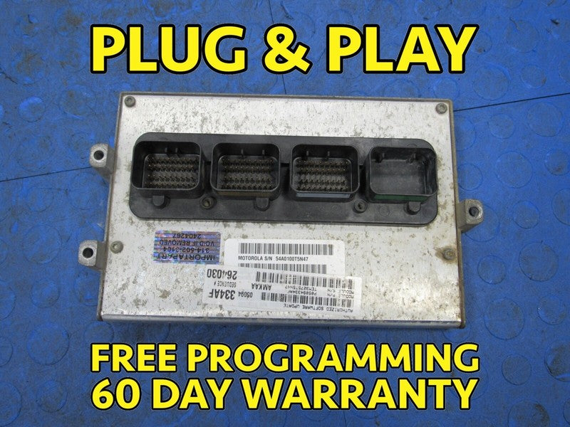 06 Dodge Ram Truck 3.7L V6 MT ECU ECM PCM Engine Computer 05094334AF 3