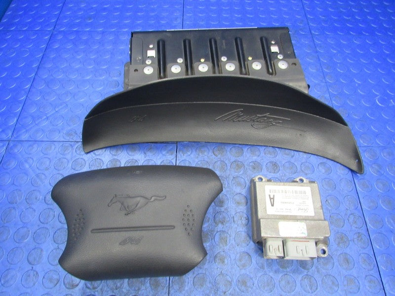 99-02 Ford Mustang GT LH RH SRS Airbags Air Bag Bags Set W/ Module Bla