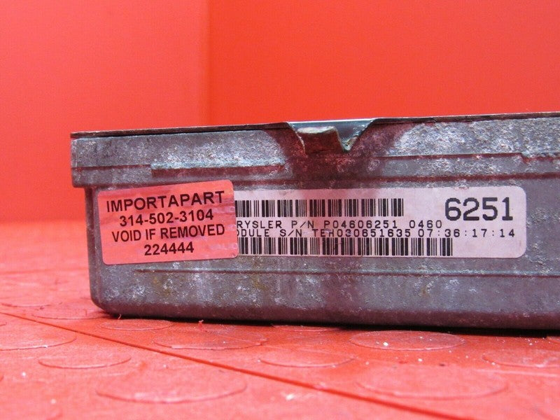 96 Stratus Breeze 2.0L ECU ECM PCM Engine Control Computer 04606251 25