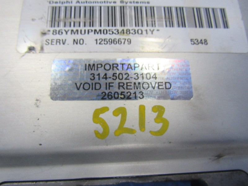 06 GTO Impala SSR Trailblazer V8 E40 ECU ECM PCM Engine Computer 12596