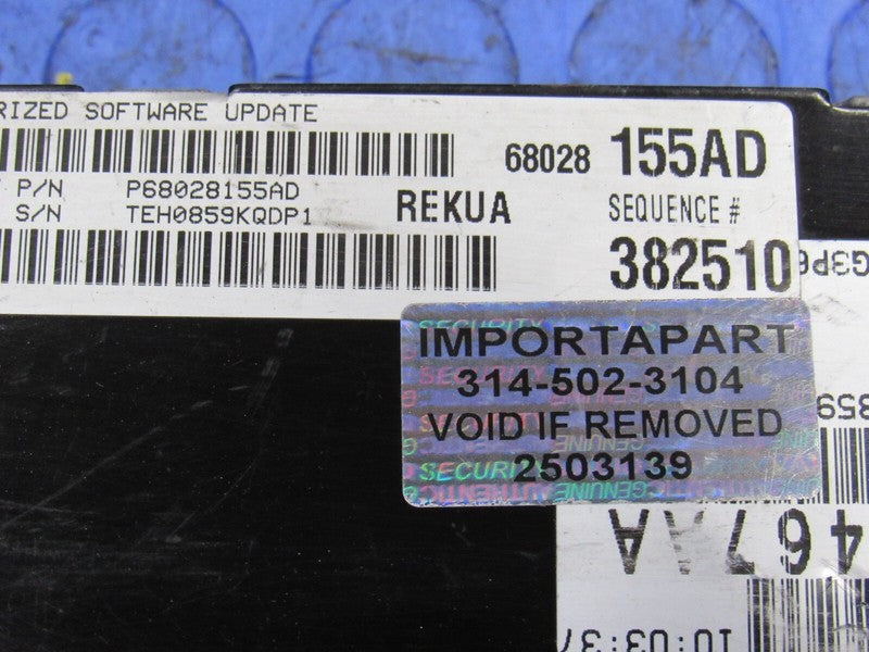PROGRAMMED PLUG & PLAY 09 Grand Cherokee WK 3.7L AWD ECM 68028155AD 15
