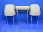 12-15 Honda Pilot Middle Row Seat Headrests Head Rest SET Gray Leather