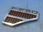 08-10 Ford F250 Super Duty XLT Power Stroke RH Passenger Fender Badge 