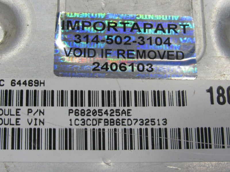 14 Dodge Dart ECU PCM ECM 2.4L AT Engine Control Module Unit 68205425A