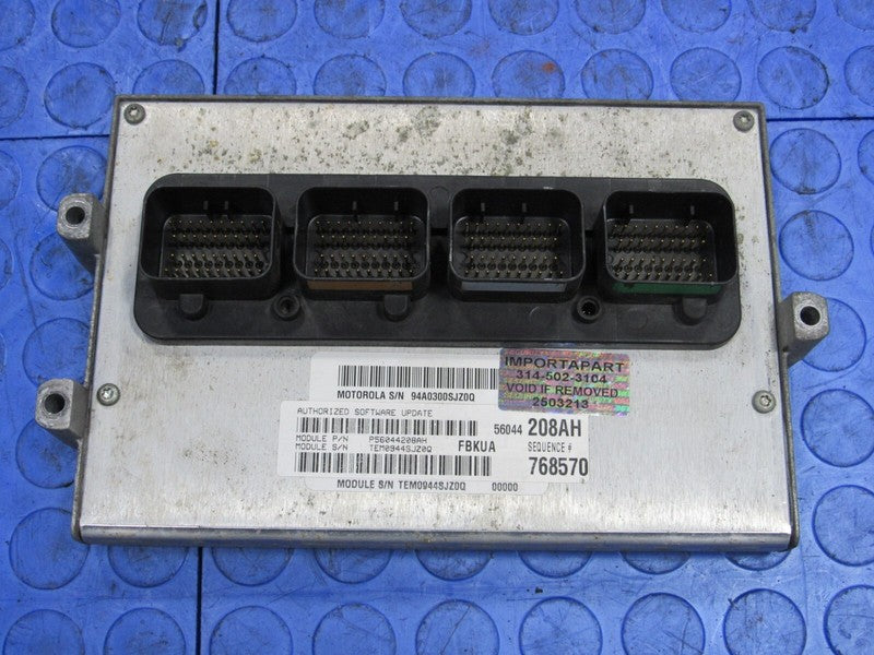 PROGRAMMED PLUG & PLAY 04 Jeep Liberty KJ 3.7L AT ECM 56044208AH 208 P