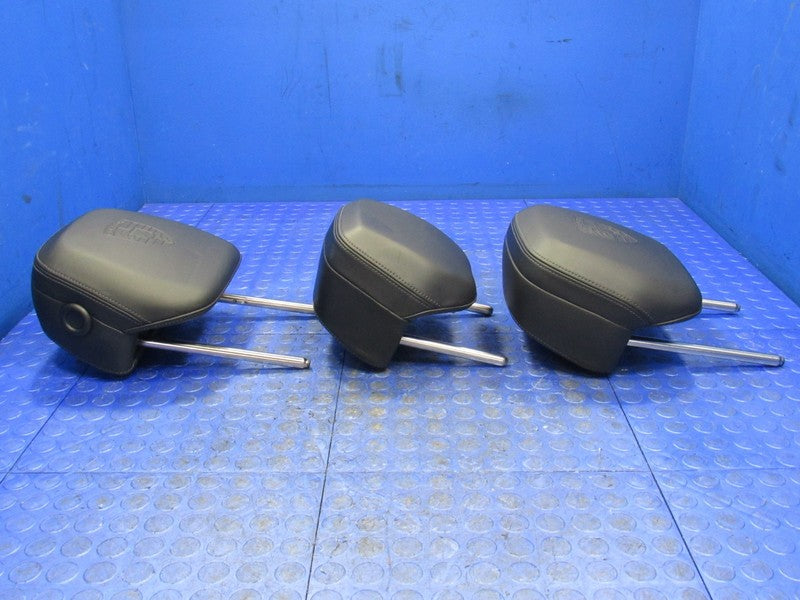 11-18 Porsche Cayenne 958 Front & Rear Headrests W/ Crest Set of 5 Bla