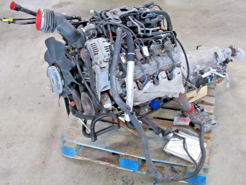 03-07 Express Savana 6.0L LQ4 2wd 4L80E Engine Transmission Dropout 18