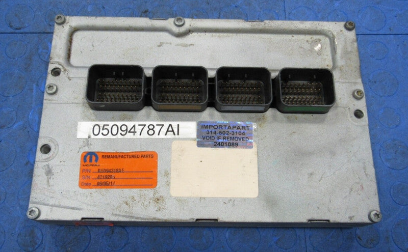 06 Dodge Stratus Sebring 2.7 ECU ECM PCM Engine Computer 05094787AI 78