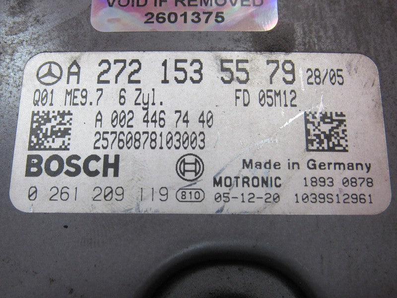 06-08 Mercedes ML350 06-07 R350 Engine Computer UNLOCKED ECM 272 153 5