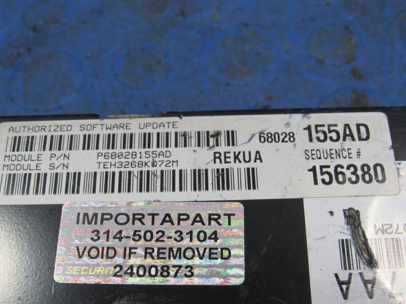 PLUG & PLAY 09 Grand Cherokee WK 3.7L AWD Engine Computer ECU 68028155