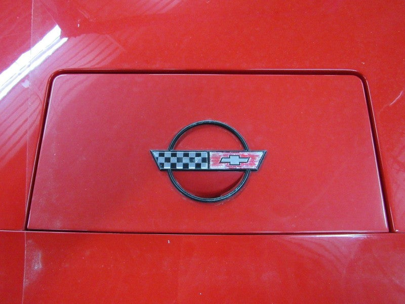 84-96 Corvette C4 Fuel Tank Door Gas Filler Lid Flame Red 81