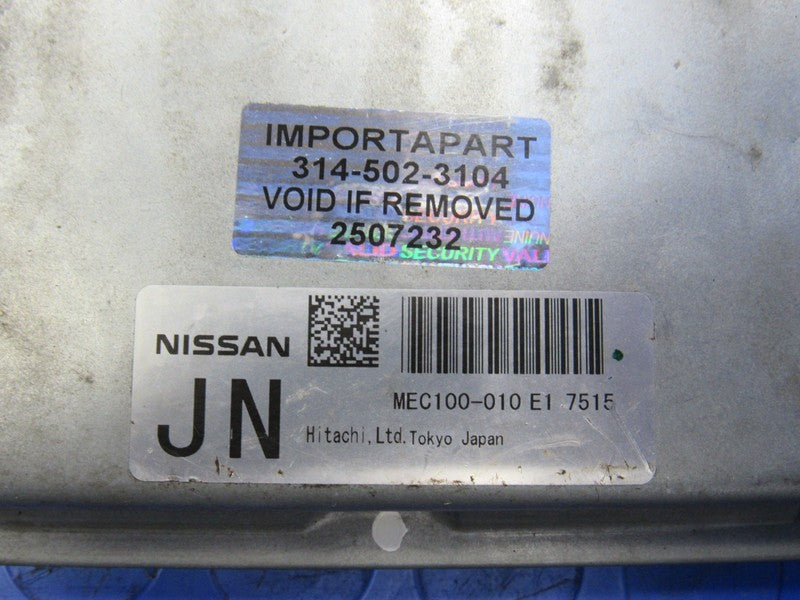 07 Infiniti G35 AT ECU ECM PCM Engine Control Unit Module MEC100-010 E