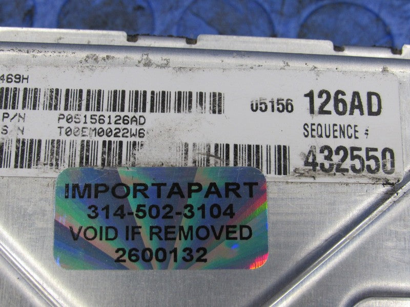 PROGRAMMED PLUG & PLAY 12 Dodge Charger 5.7L V8 ECM 05156126AD 126 PRO