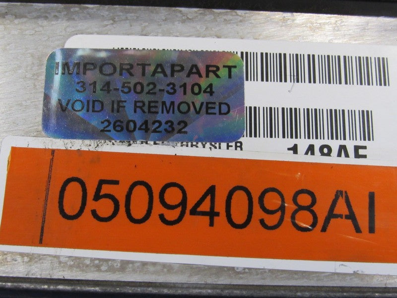 PROGRAMMED PLUG & PLAY 07 Jeep Wrangler JK 3.8L MT ECU 05094098AI 098 