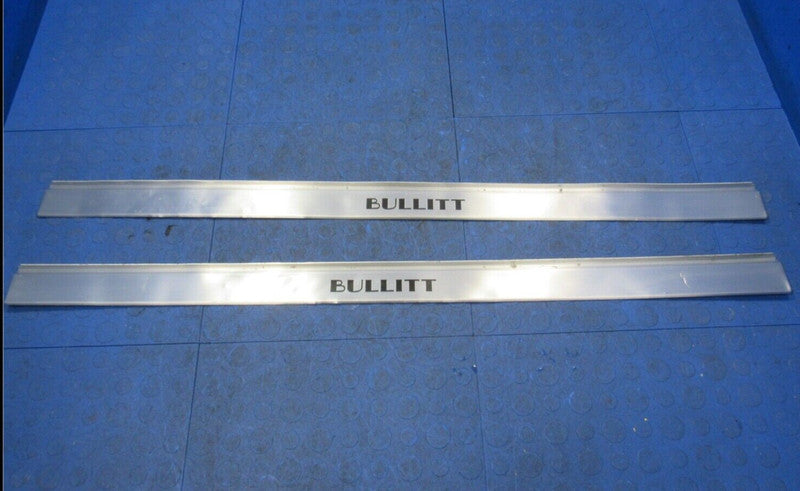 01 Ford Mustang GT Bullitt Left Right Aluminum Door Sill Scuff Plate P
