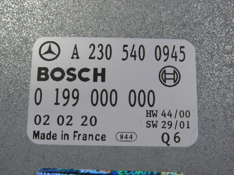 03-12 Mercedes SL R230 Battery Stabilization Control Module 230 540 09