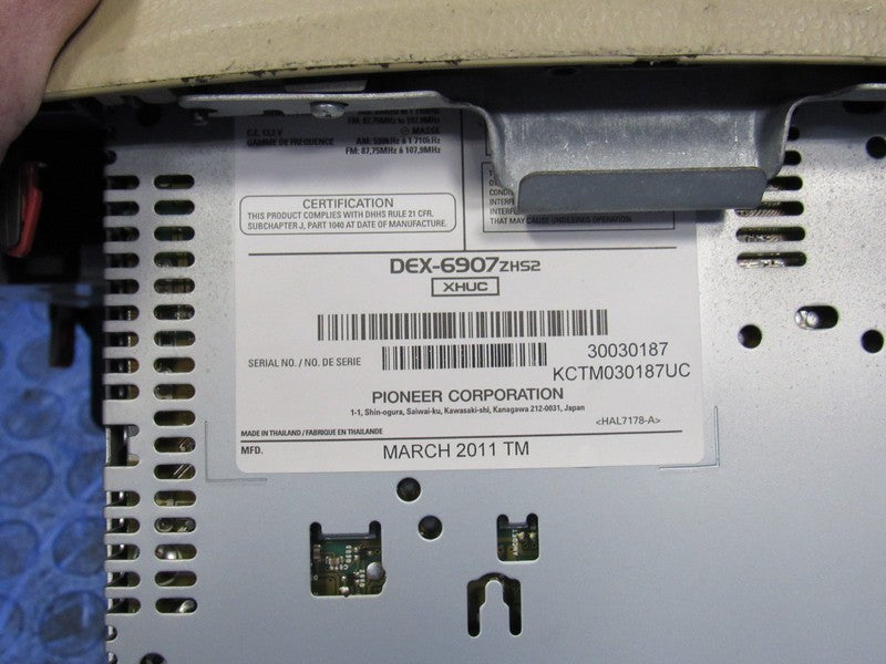 11-12 Honda Accord Sedan Audio Unit Radio Receiver Stereo XM 6 Disc AU