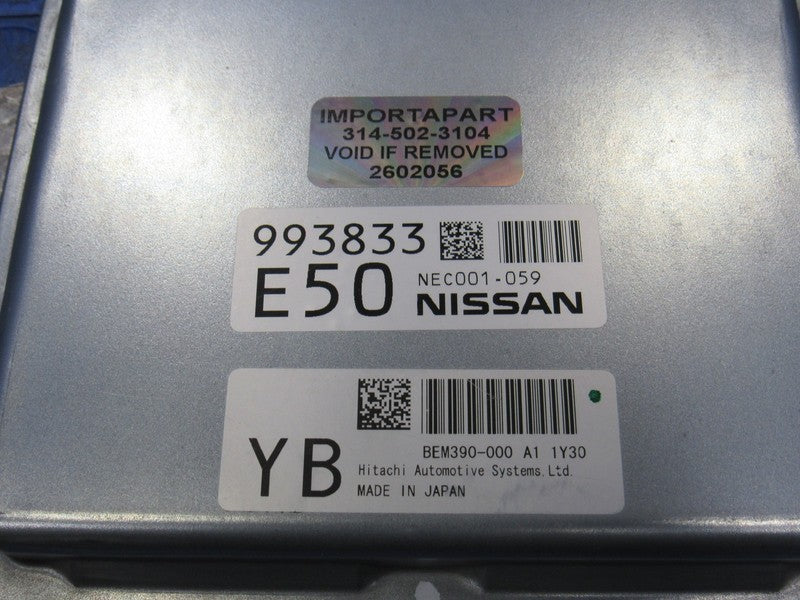 12 Infiniti G37 Convertible AT ECU ECM Engine Computer Key Set NEC001-