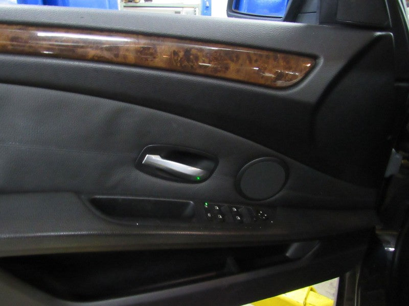 08-10 BMW 528 535 550 M5 Left LH Driver Front Door Trim Panel Black W/