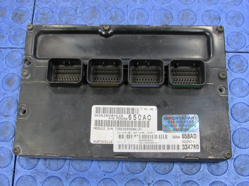 PROGRAMMED PLUG & PLAY 06 Caravan Town&Country 3.8L ECM 05094658AD 658